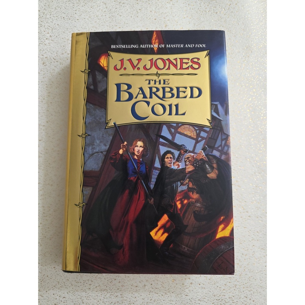 The Barbed Coil First Edition Hardcover book Fantasy Novel J.V. Jones